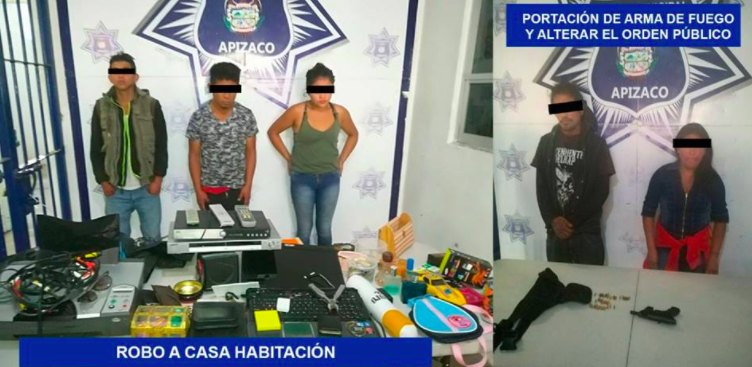 Asesta policía de Apizaco duro golpe a la delincuencia